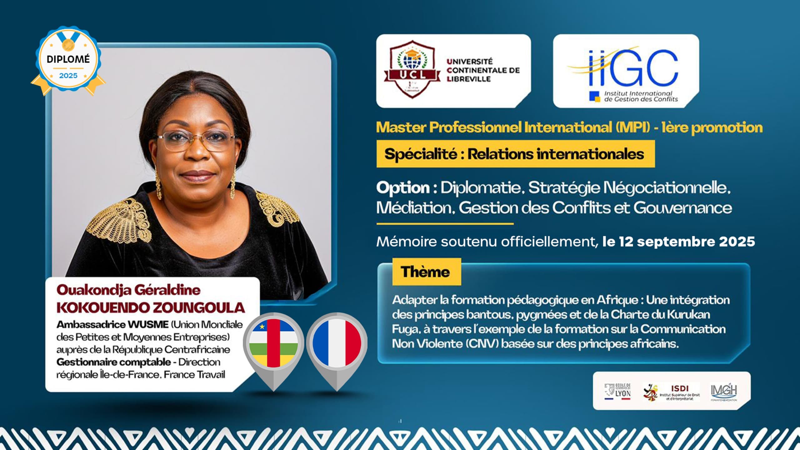 Ouakondja Géraldine Kokouendo Zoungoula