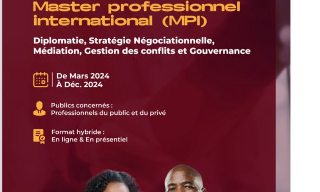 MASTER PROFESSIONNEL INTERNATIONAL (MPI)