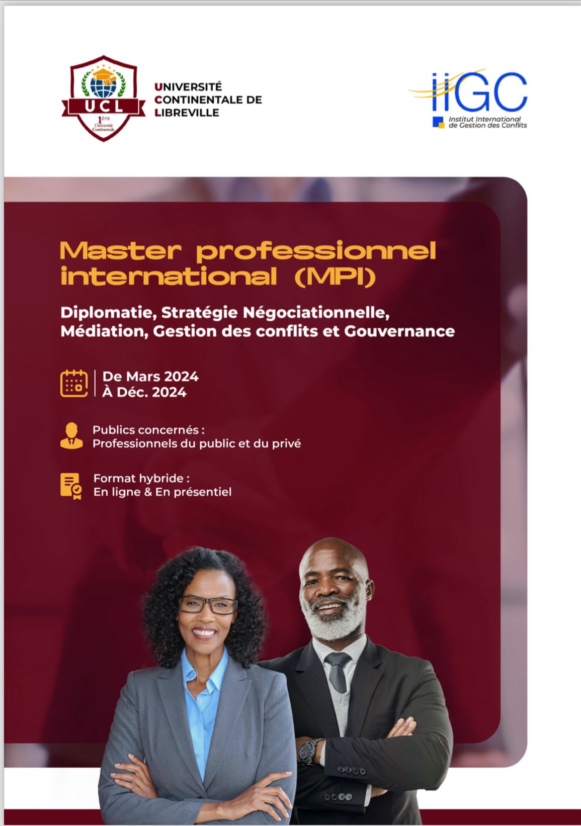 MASTER PROFESSIONNEL INTERNATIONAL (MPI)